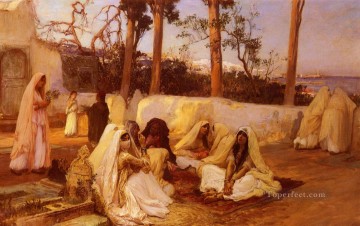 墓地の女性たち アルジェ アラビア語 フレデリック・アーサー・ブリッジマン Oil Paintings